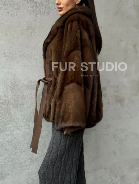 Шуба норковая оверсайз - фото 4