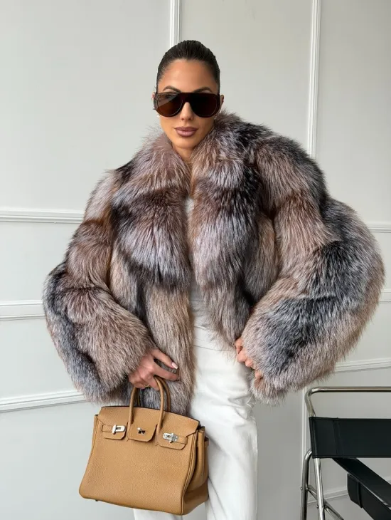 Полушубок из чернобурки - фото 8