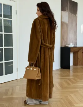 Шуба норковая золотая - фото 4