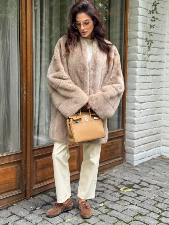 Полушубок из норки - фото 6