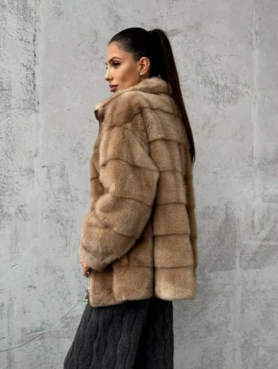 Норковая куртка - фото 12