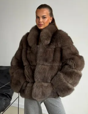 Шуба песцовая под соболь - фото 7
