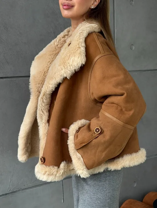 Дубленка - куртка двухсторонняя - фото 6