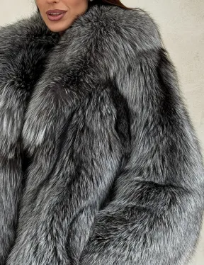 Полушубок из чернобурой лисы - фото 3