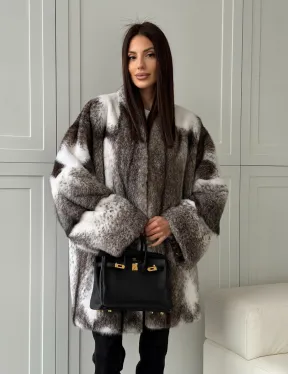 Натуральная шуба из норки крестовки Premium - фото 14