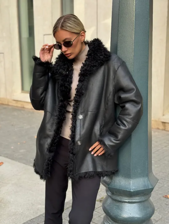 Дубленка из натуральной овчины Тиградо - фото 7